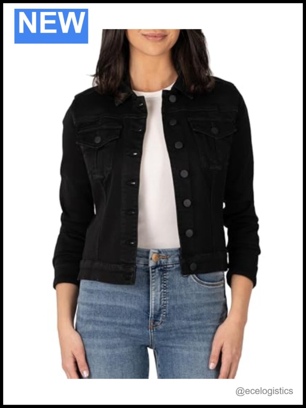 KUT from the Kloth Julia Crop Jacket with Drop Shoulder Regular Waistband